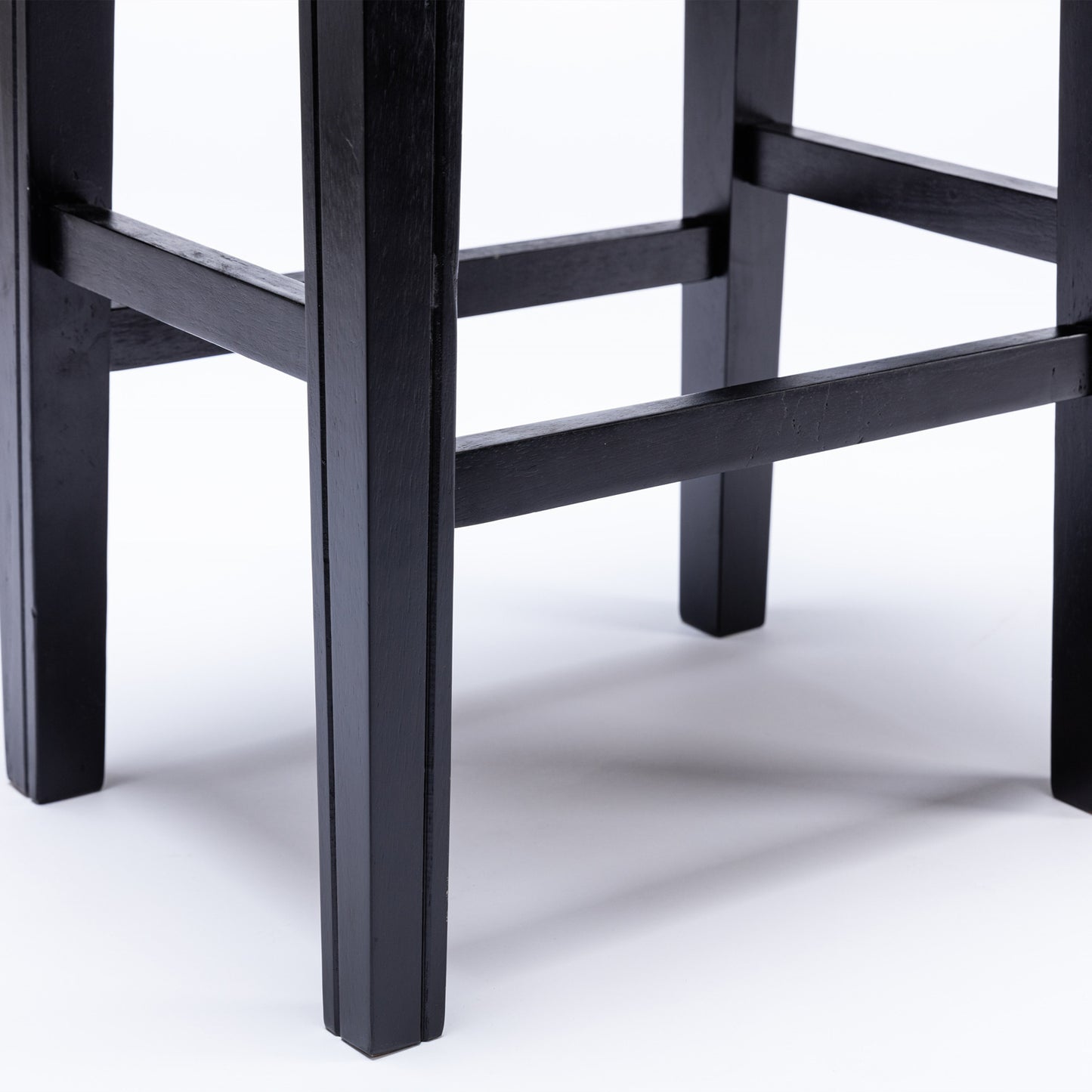 Barn Counter Height 26" Bar Stools - Black  Set of 2