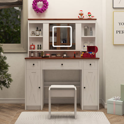 Cleo III Makeup Vanity Desk Set