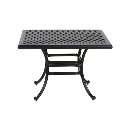 Brena Patio Square Dining Table - Antique Bronze