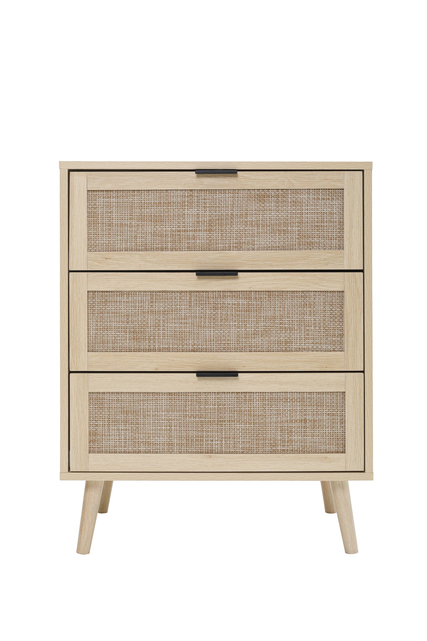 Kooboo 3 Drawer Nightstand End Table - Natural