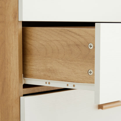 Olson Drawer Dresser Cabinet - White Oak