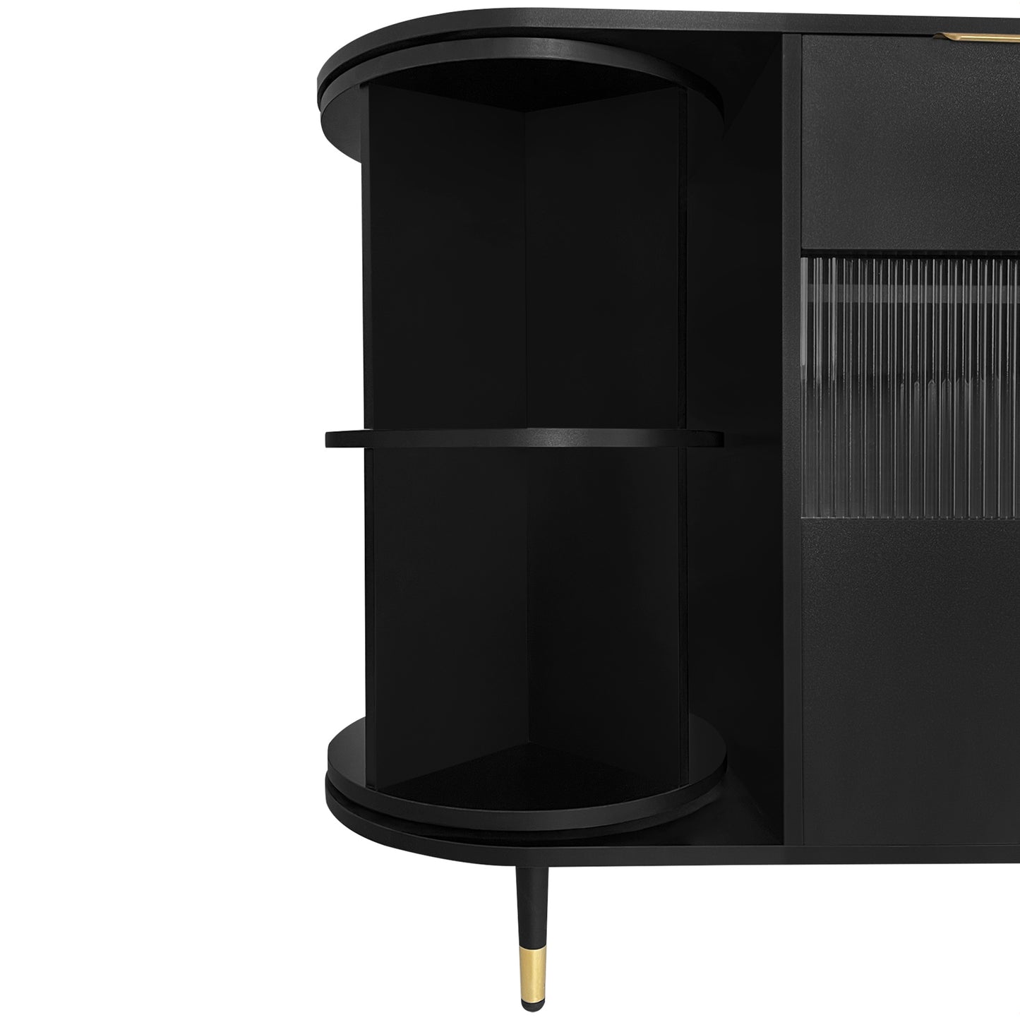 Greta Sideboard Buffet Cabinet - Black