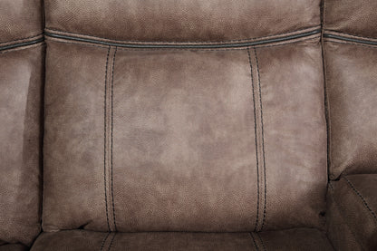 Dollum Velvet Sectional Sofa - Chocolate