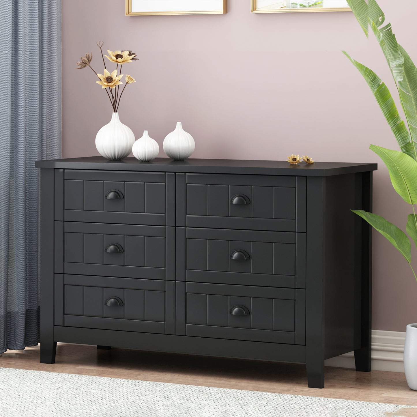 Wyatt Sideboard Accent Cabinet - Black