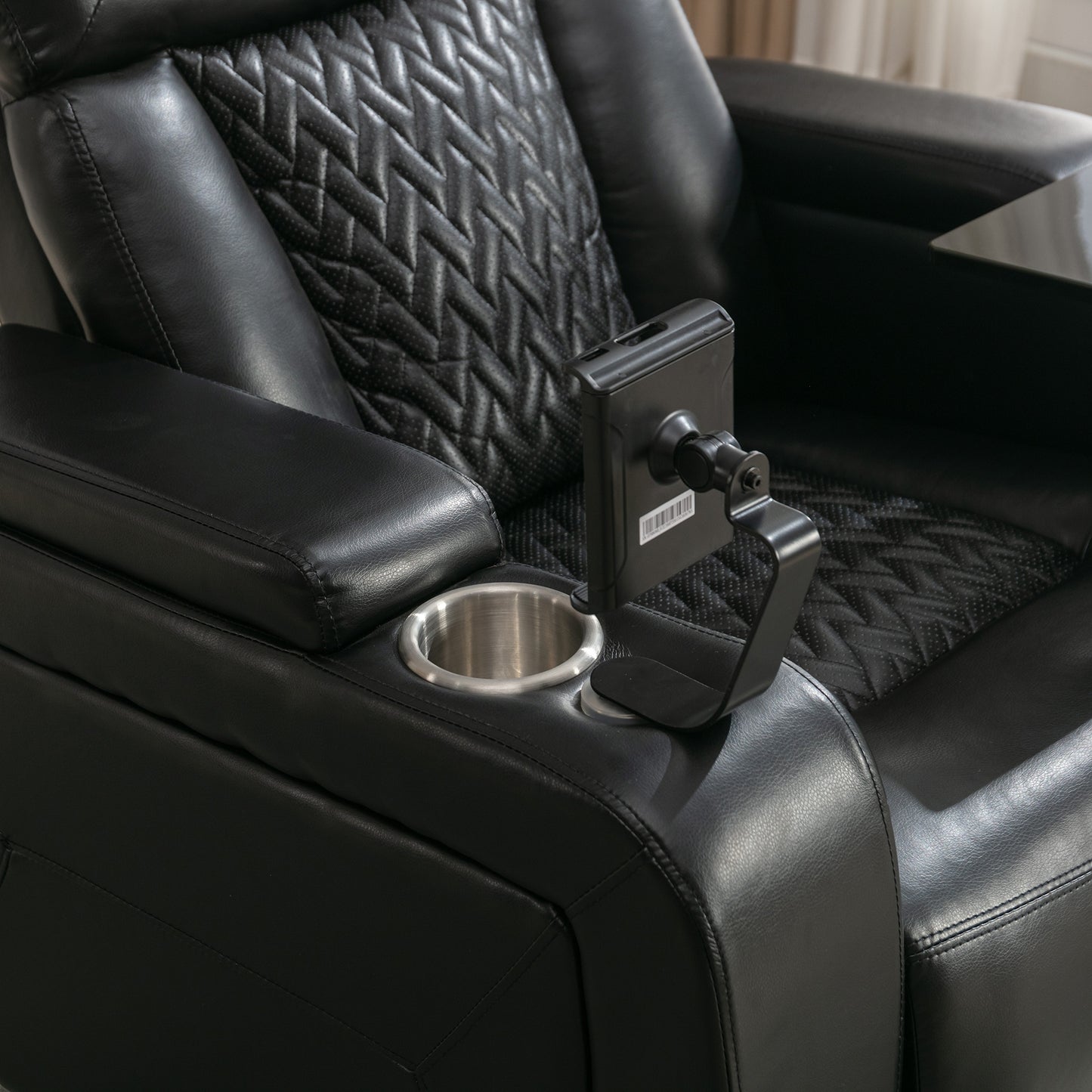 Comfort Max 270 Degree Swivel Power Recliner - Black