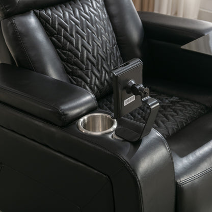 Comfort Max 270 Degree Swivel Power Recliner - Black