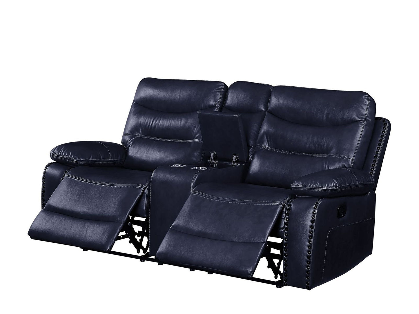 Aashi Loveseat w/Console - Navy