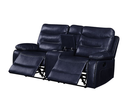 Aashi Loveseat w/Console - Navy