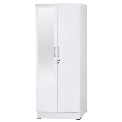 Go Green Woods Harmony Two Door Armoire Wardrobe with Mirror Beech