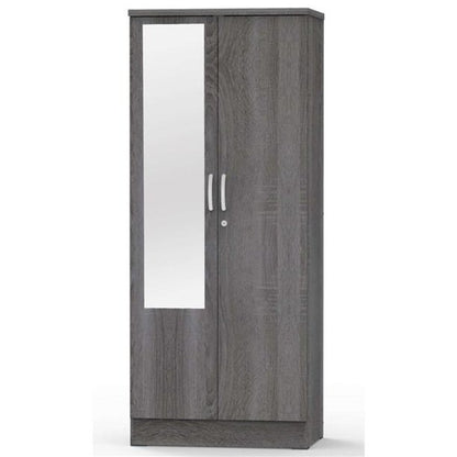 Go Green Woods Harmony Two Door Armoire Wardrobe with Mirror Beech