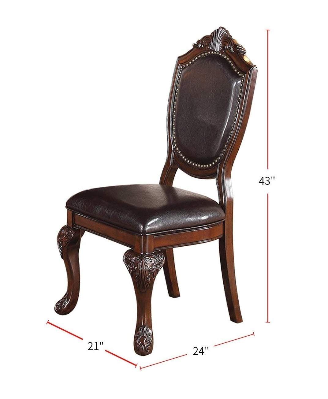 Jensen Royal Majestic Dining Chair (Set of 2) - Brown