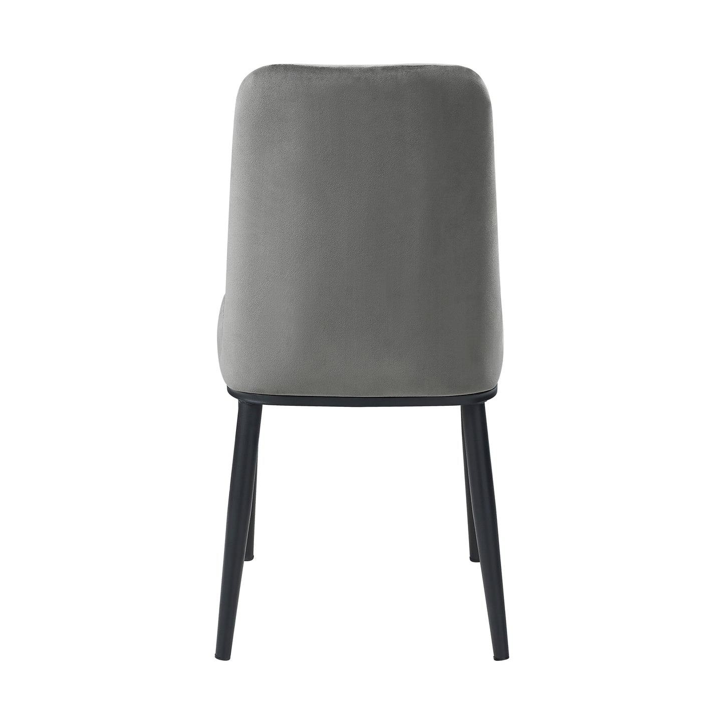 Nolan Velvet Dining Chair (Set of 2)- Gray