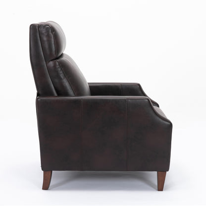 Biscoe Push Back Recliner - Brown