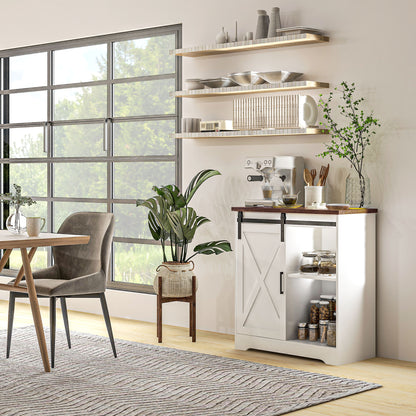 Arredo Farmhouse Sideboard Buffet - White