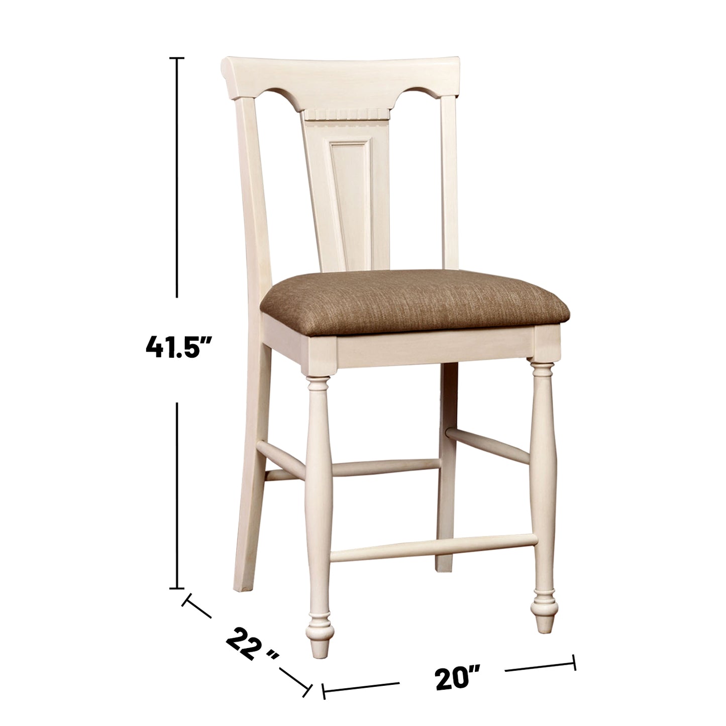 Vernon Counter Height Dining Side Chair (Set of 2) - Off White