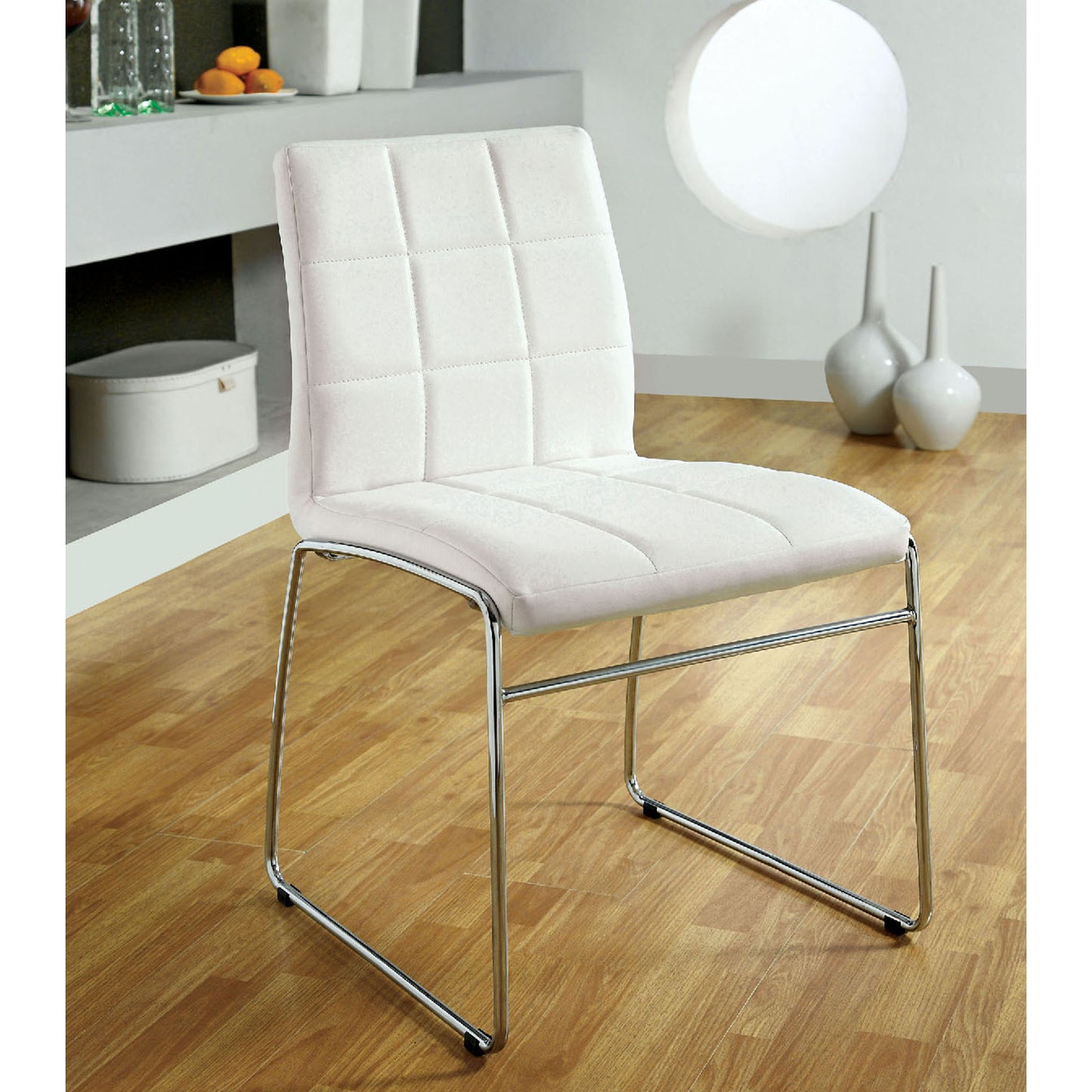 Snyder Leatherette Dining Chairs (Set of 2) - White