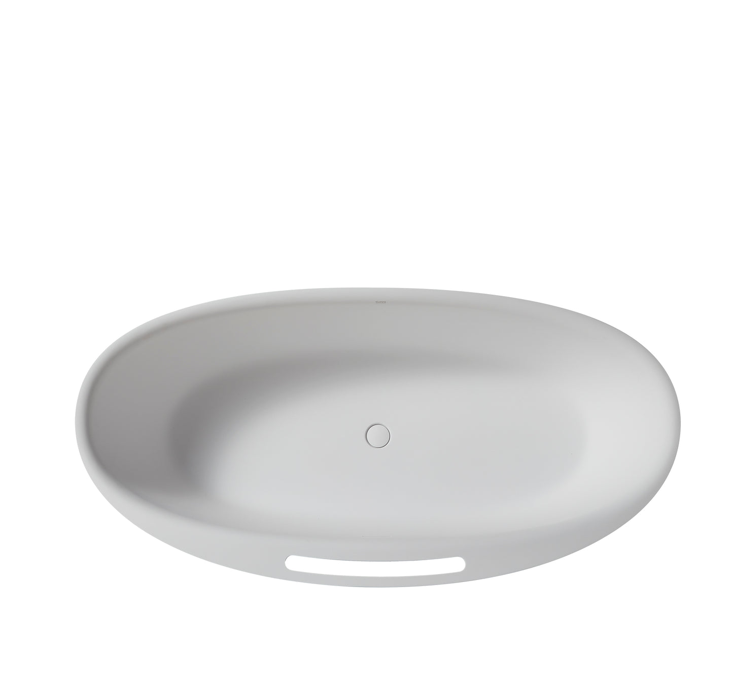Rossi Solid Surface Freestanding Bathtub - White