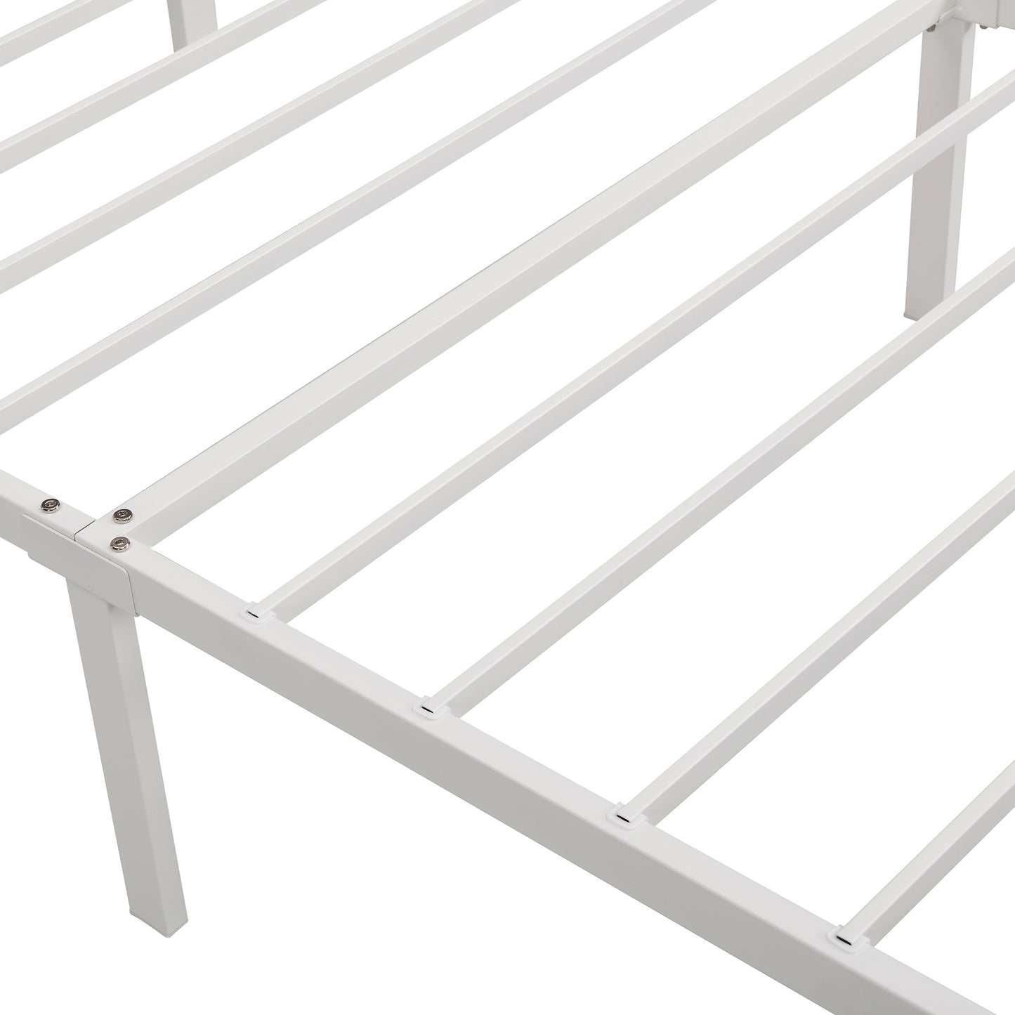 Apex Twin Size Storage Bed Metal Platform Bed with Drawer - Beige