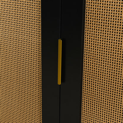 Amari 2- Rattan Door - Black