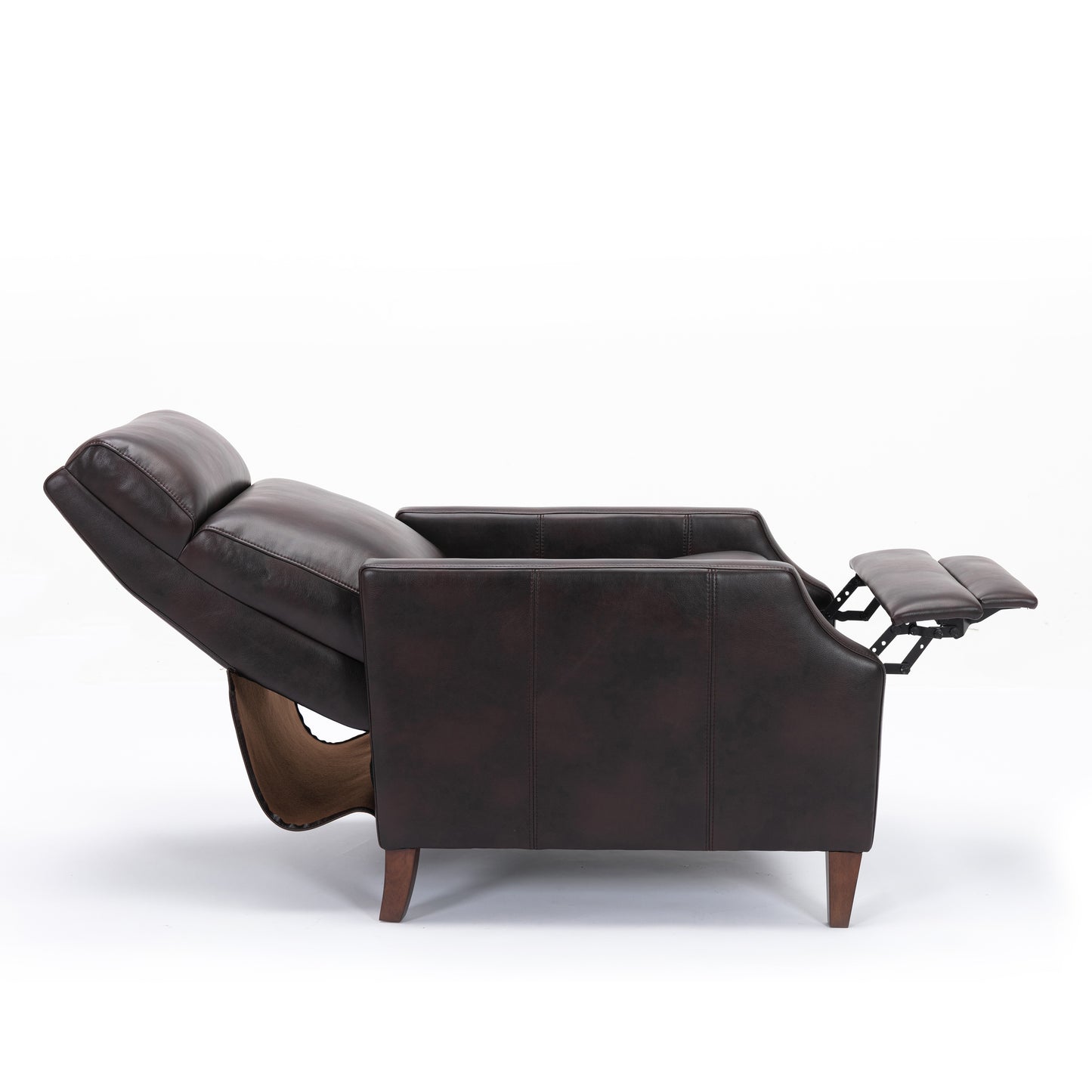 Biscoe Push Back Recliner - Brown