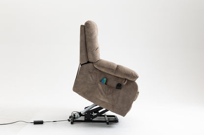 Kiara Recliners Lift Chair - Beige+Brown