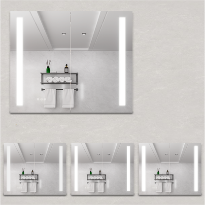 Nook Medicine Cabinet with LED Vanity Mirror