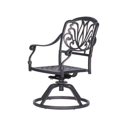 Savanna Patio Outdoor Aluminum Swivel Rocker Chairs (Set of 2) - Desert Sand