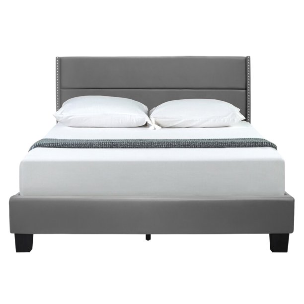 Go Green Woods Giulia Faux Leather Upholstered Full Platform Bed