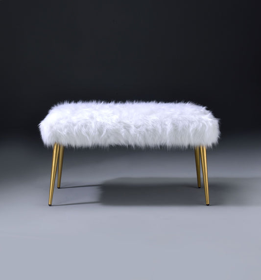 Bagley Faux Fur Bench
