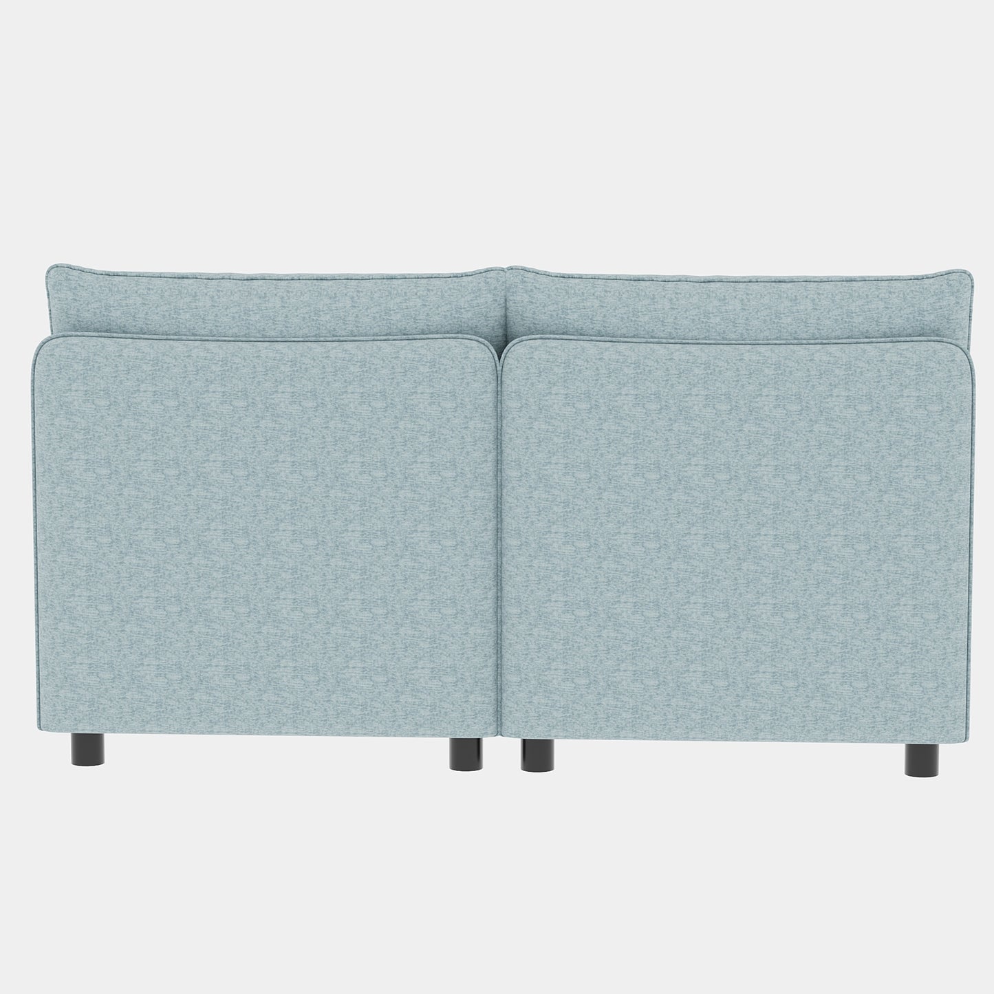 Keen Loveseat  With Ottoman - Blue