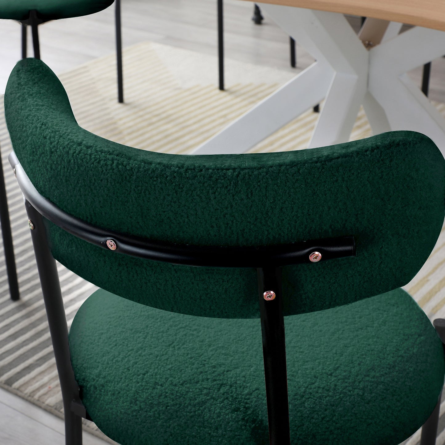 Juke Fabric Dining Chair (Set of 2) - Green