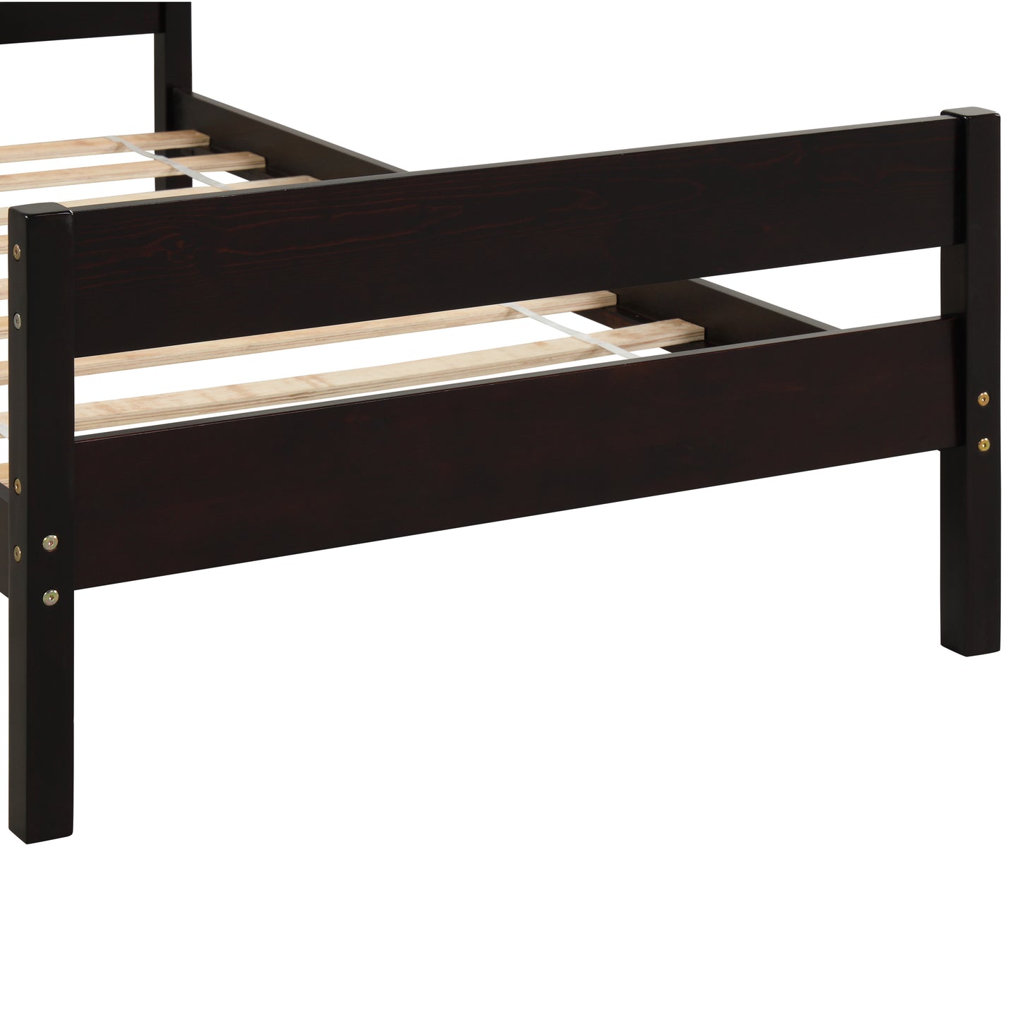 Saba Twin Size Platform Bed Frame - Espresso