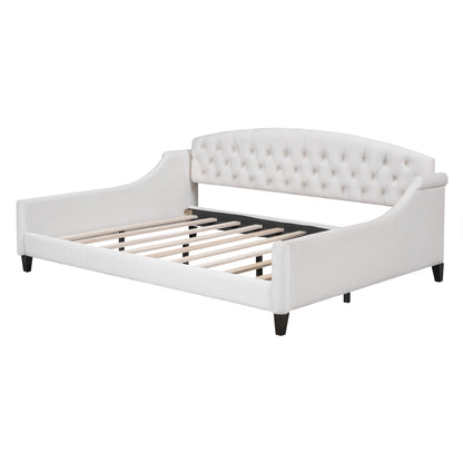 AF Luxury Tufted Button Full Size Daybed - Beige