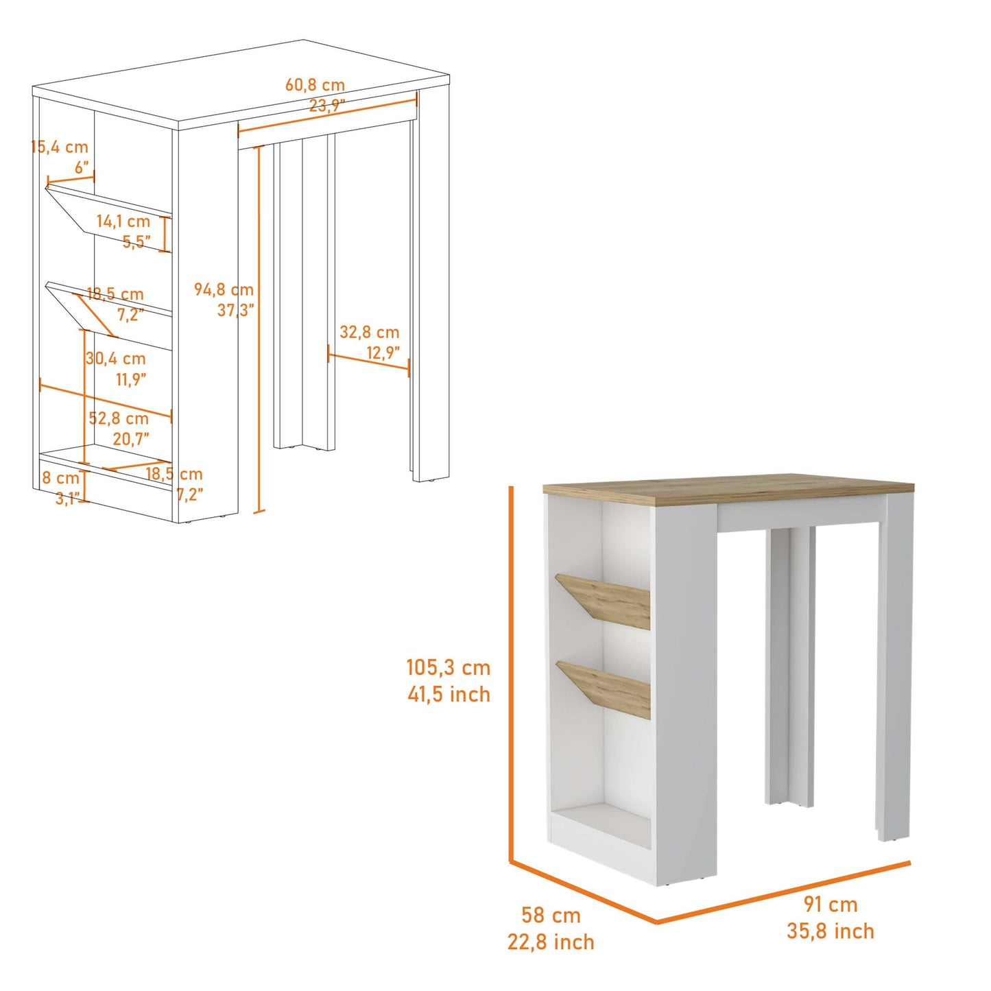 Soto Storage Kitchen Island