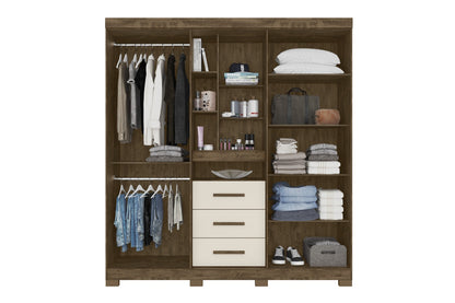 Wardrobe Eldorado - Brown/Off White