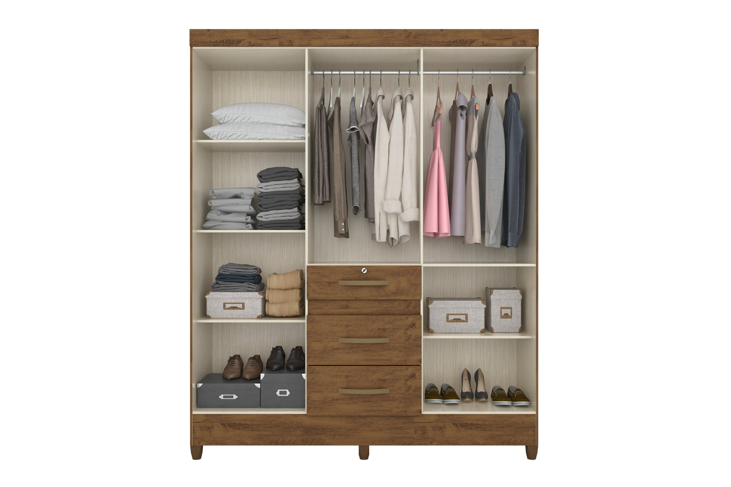 Wardrobe Itatiba - Brown