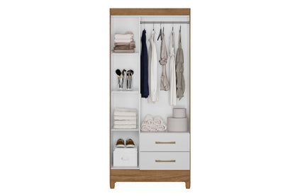 Wardrobe Lima - Natural/White