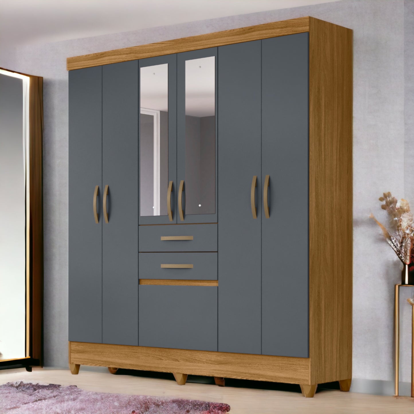 Wardrobe Mafra - Gray