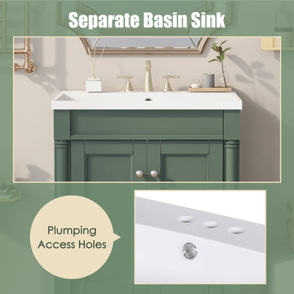 Modern Storage Bathroom Vanity with Top Sink