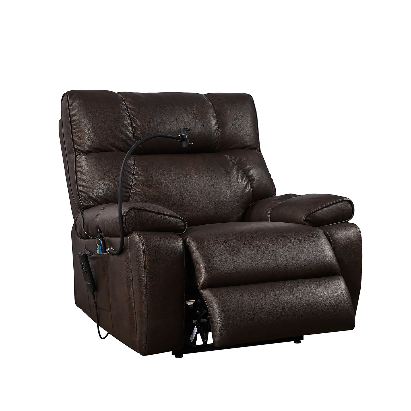 Emily Heating massage Recliner Chair - Brown