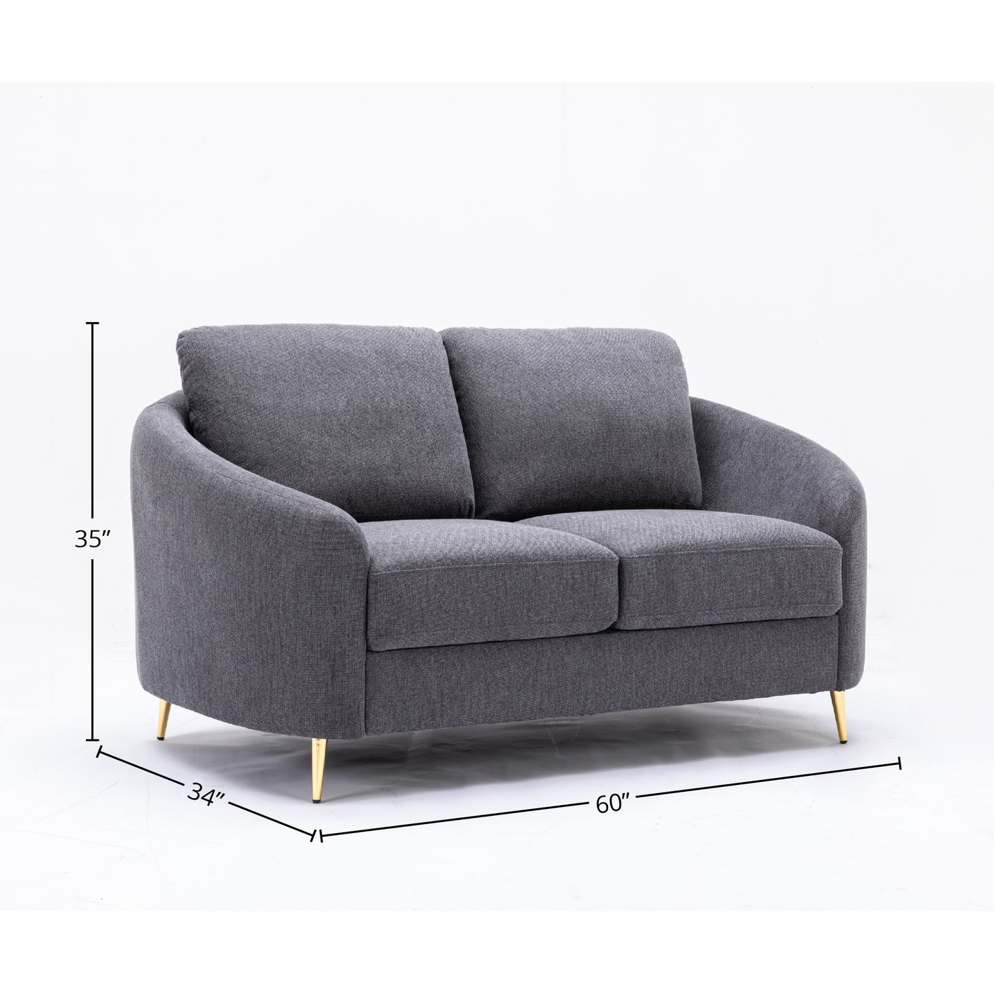 Yuina Linen Loveseat