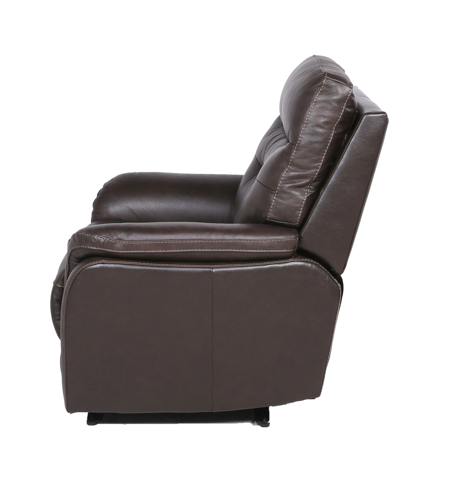 Rosa Top-Grain Leather Recliner - Brown