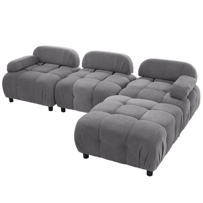 Moby Modular Convertible Sectional Sofa - Gray