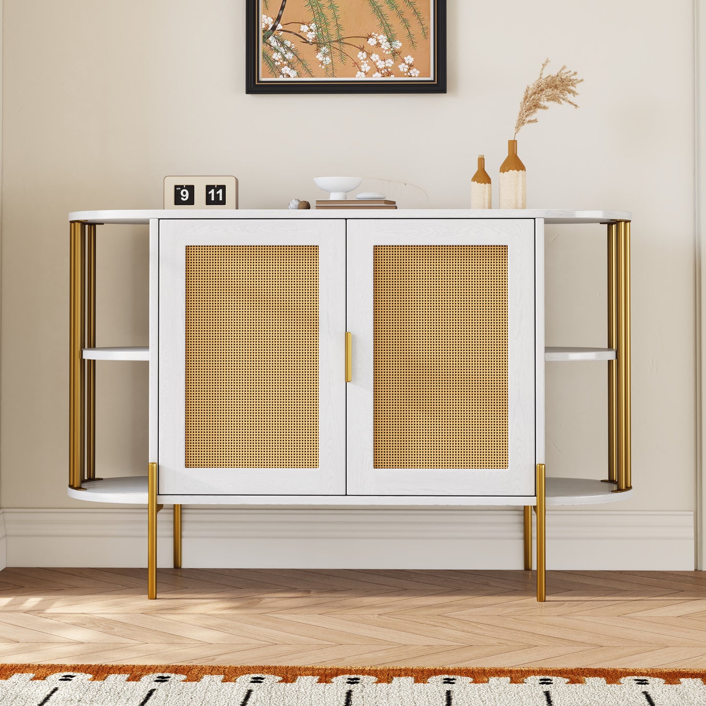 Amari 2- Rattan Door - White