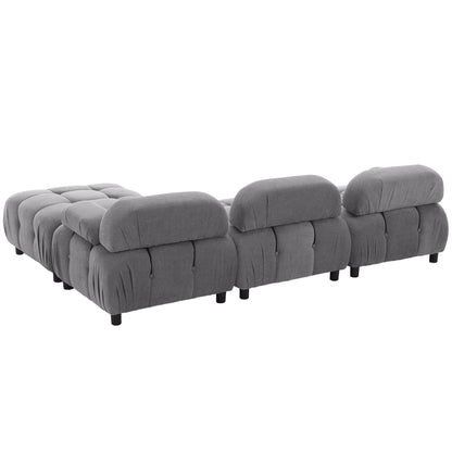 Moby Modular Convertible Sectional Sofa - Gray