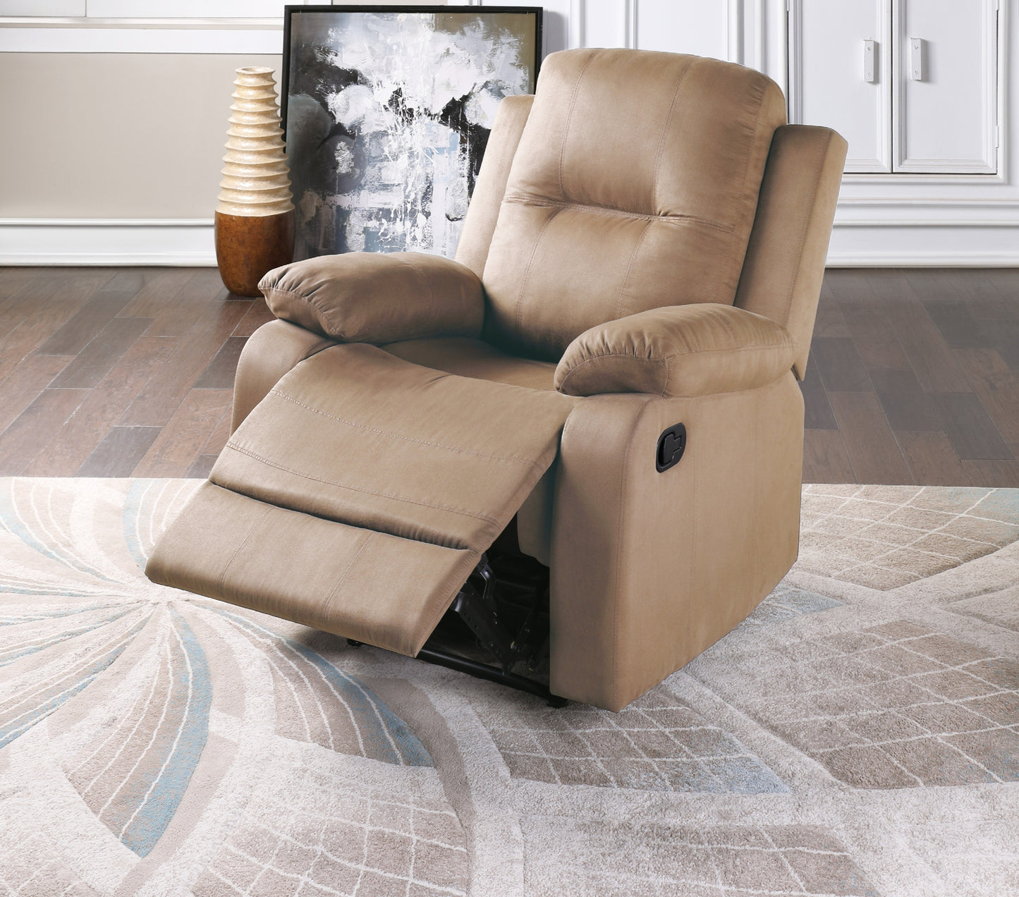Freda Microfiber Motion Recliner - Peat