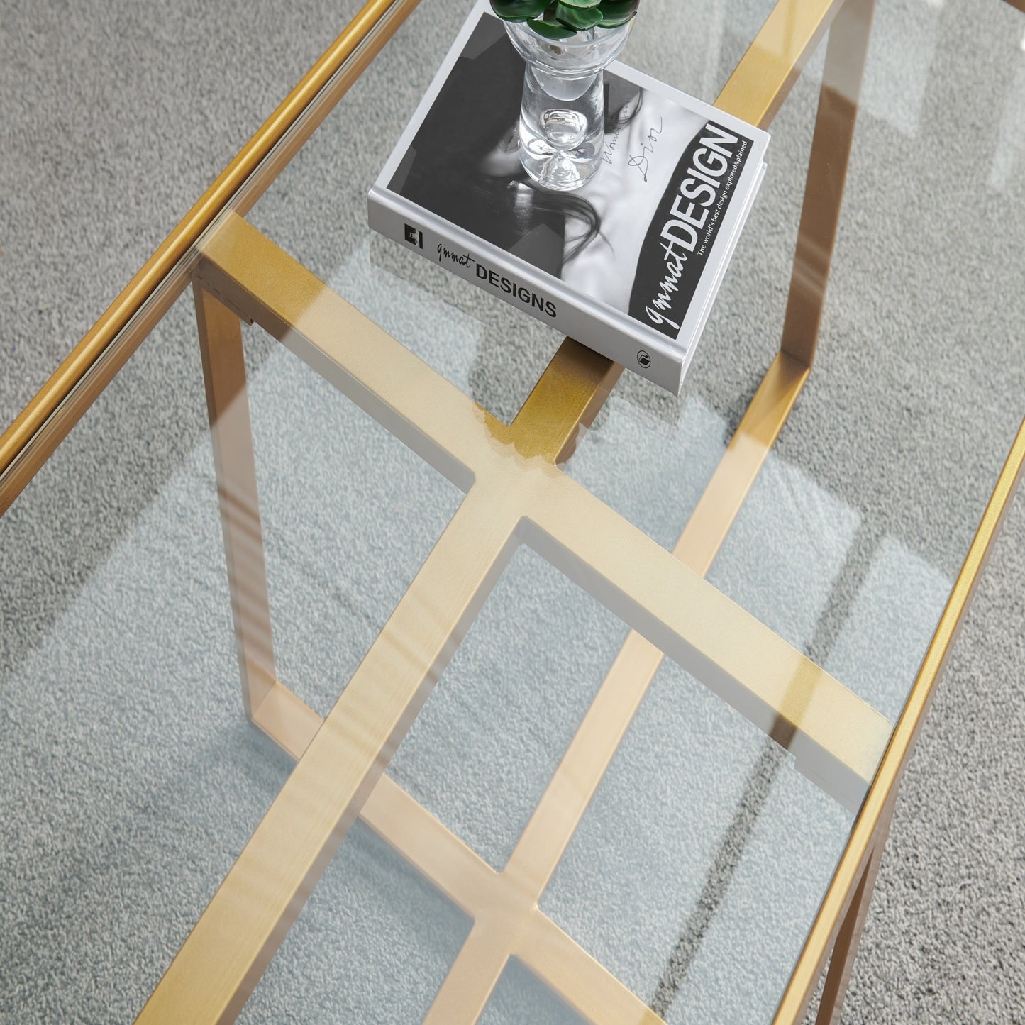 Nexus RectangleCoffee Table - Gold