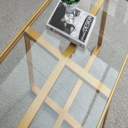 Nexus RectangleCoffee Table - Gold