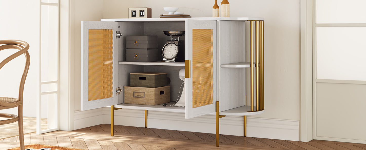 Amari 2- Rattan Door - White