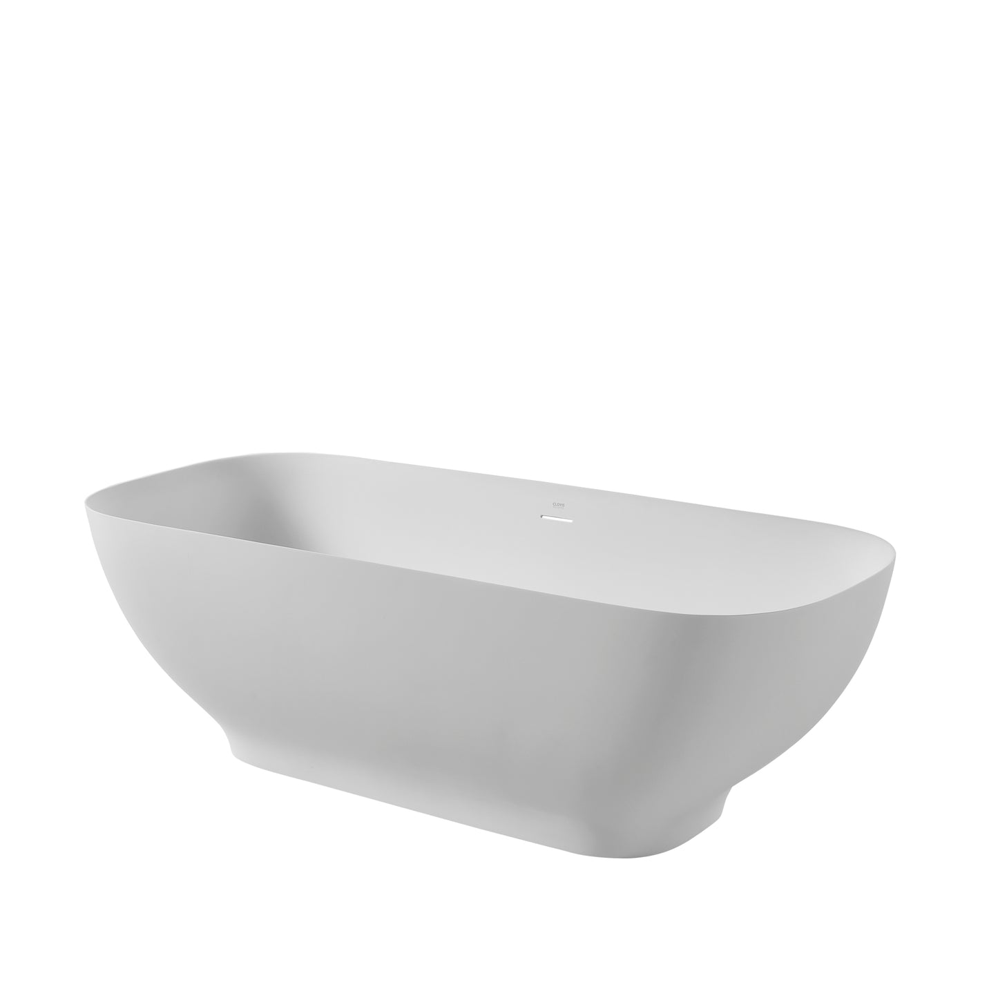 Malik Solid Surface Freestanding Bathtub - White